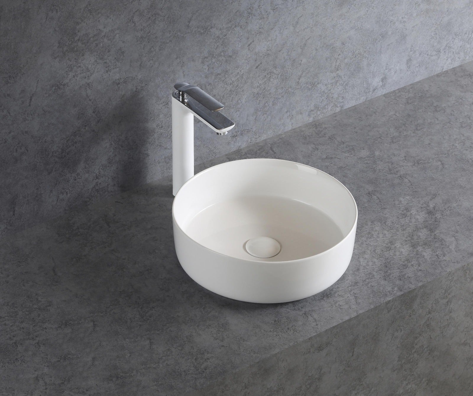 Above Counter Basin - Matte White