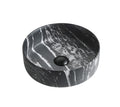 Above Counter Basin - Matte Marble (Round) - Black and White