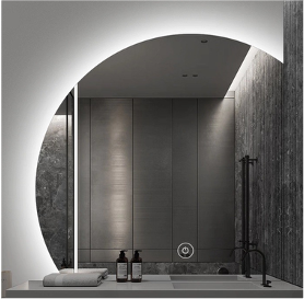 Smart Mirror - Corner Arc (Backlit)