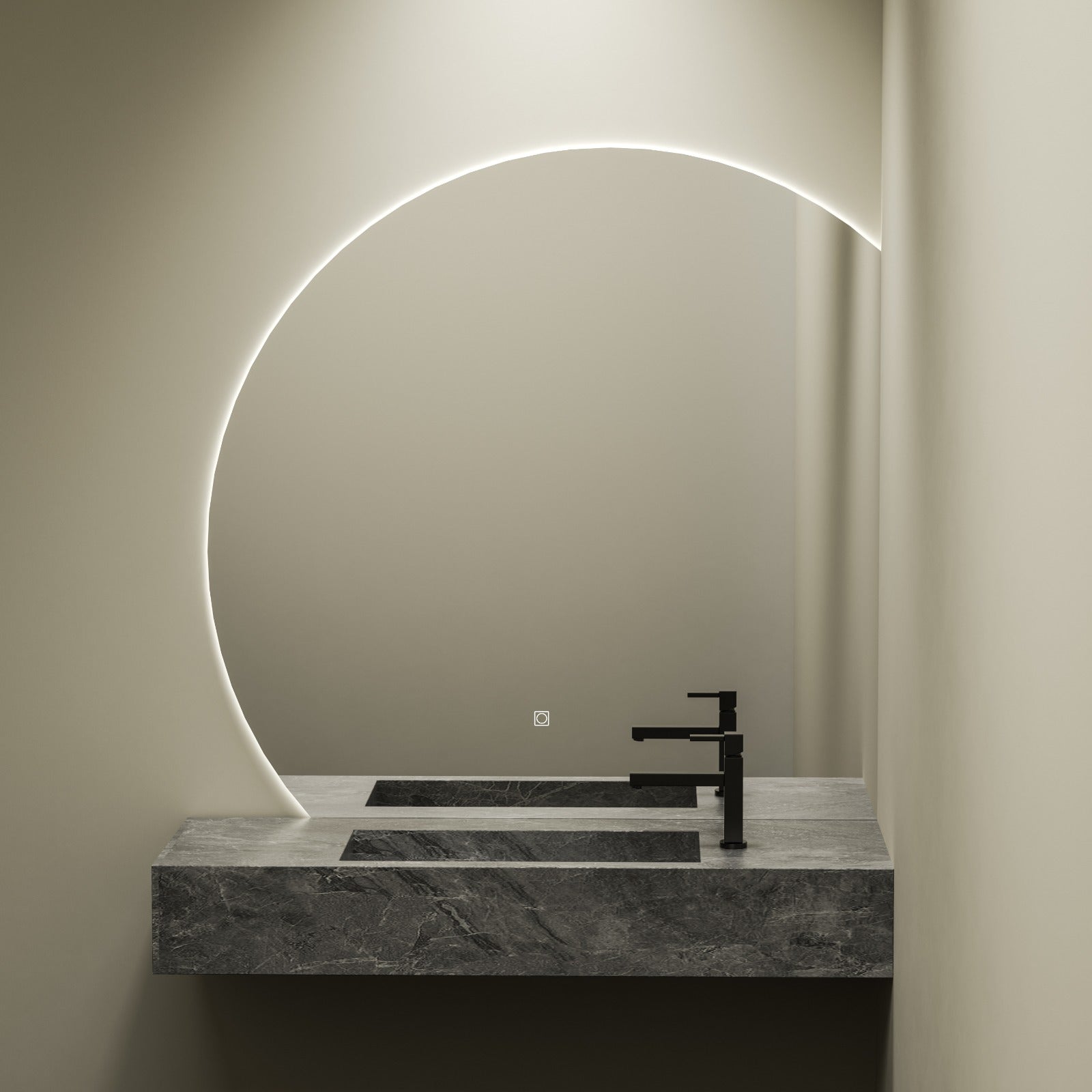 Smart Mirror - Corner Arc (Backlit)