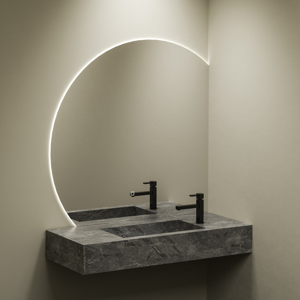 Smart Mirror - Corner Arc (Backlit)