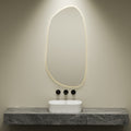 Smart Mirror - Backlit (Stone Shaped) (with Blutetooth)